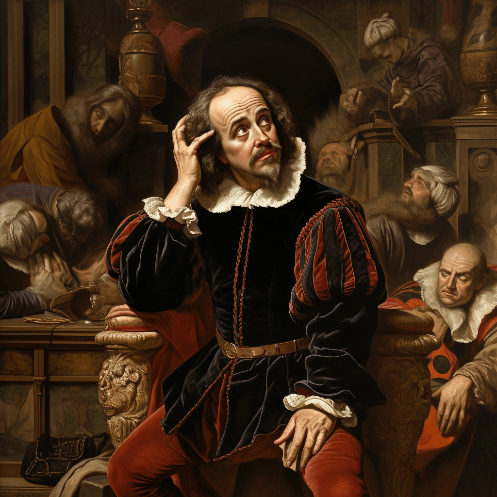 Shakespeare thinking of an insult