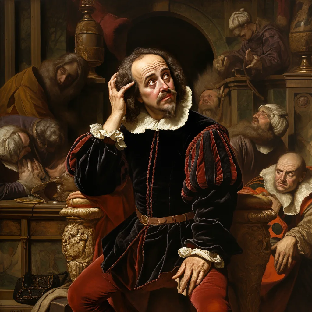 Shakespeare thinking of an insult