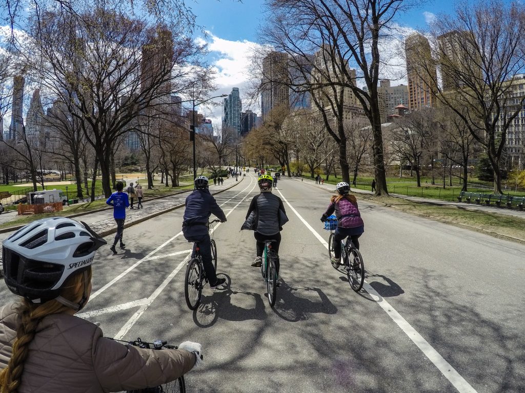 cycling in central park