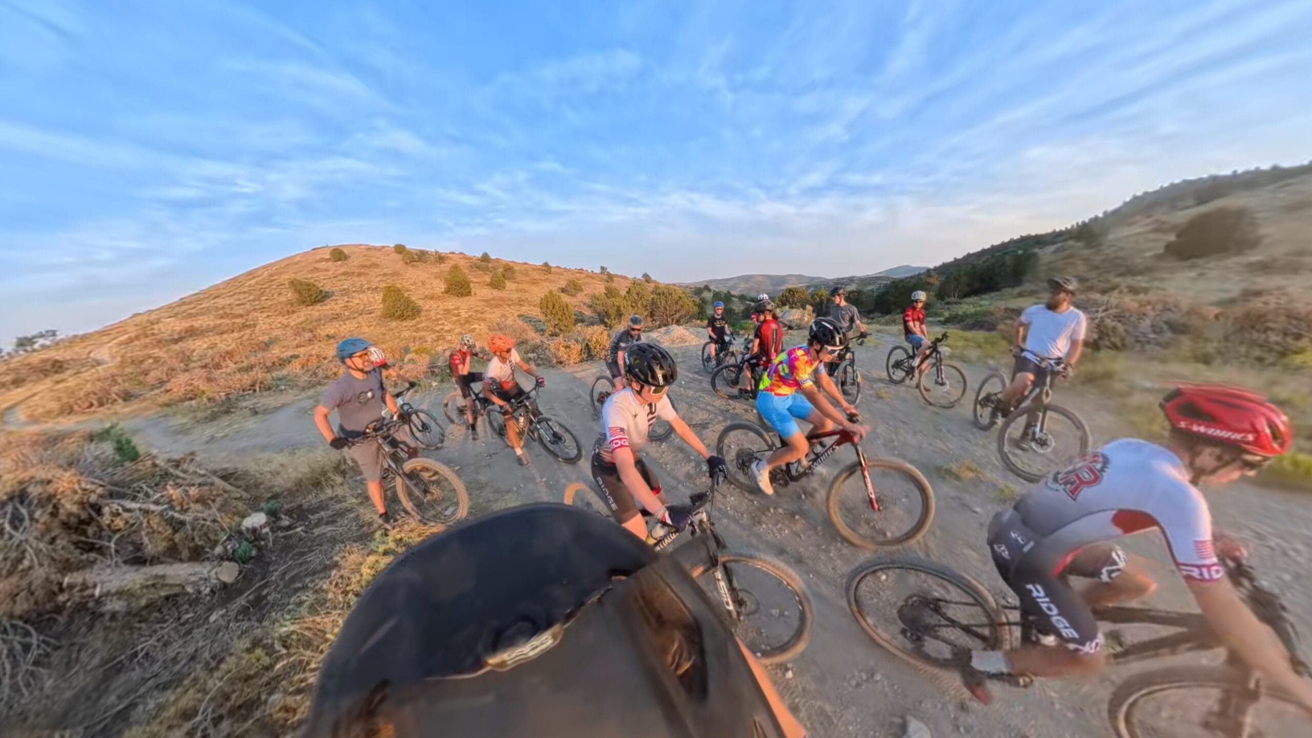 Mountain bikers on Butter Knife trail